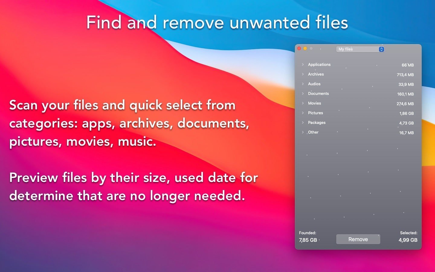 Pocket cleaner Pro screenshot 1